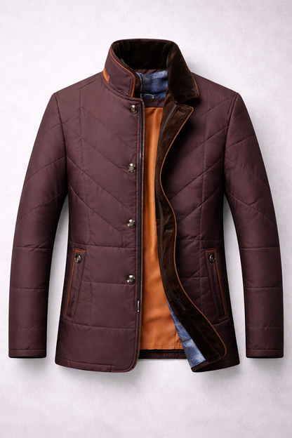 Quilted Stand Collar Jacket
